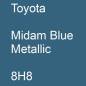 Preview: Toyota, Midam Blue Metallic, 8H8.